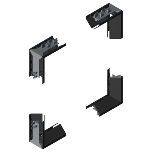 Panel-Fixing Strip 8 K 4-5mm, Corner Set ESD