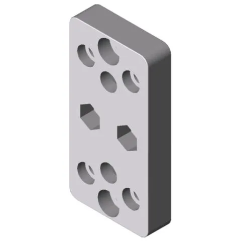 Telescope Connecting Plate 8 80x40