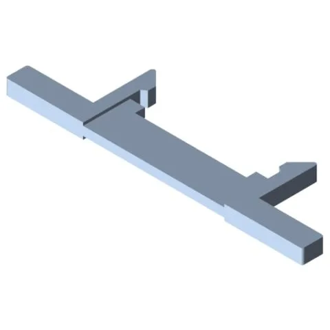 Spacer 3mm for Adhesive Multiblock 8, grey similar to RAL 7042