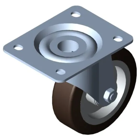 Castor D125 PU swivel 140x110 ESD