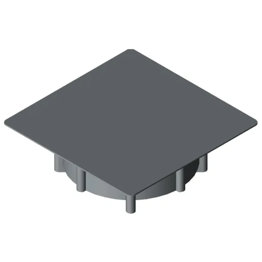 Cap, Cube Fastening Set 8 40, grey similar to RAL 7042