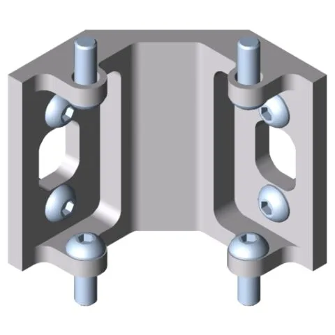 Fastening Set 8 40 80x80-90° - XMS