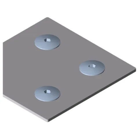 Cap X 8 80x80-45° Al