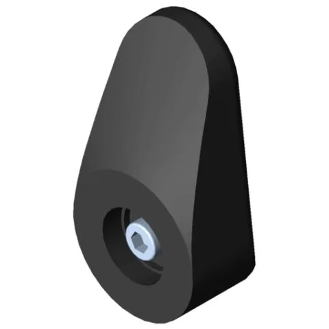 End Cap D30 H43 ESD, black similar to RAL 9005