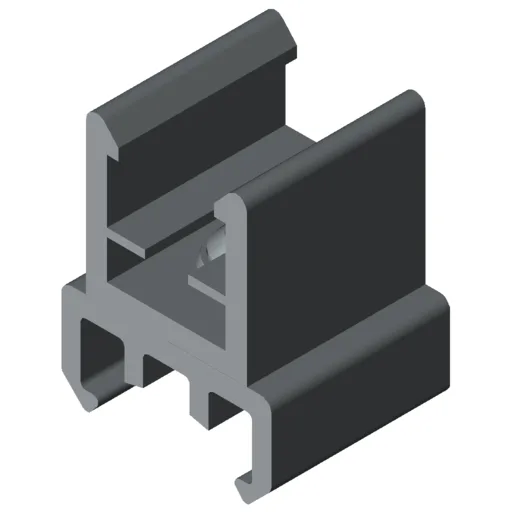 Sign Frame Holder D30, rotating, grey similar to RAL 7042