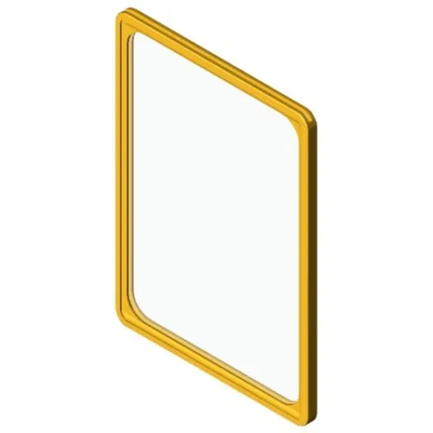 Sign Frame A4, yellow