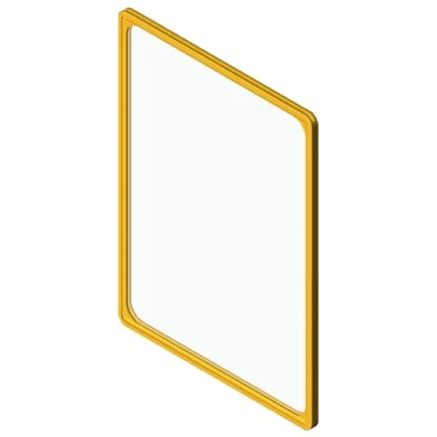 Sign Frame A3, yellow