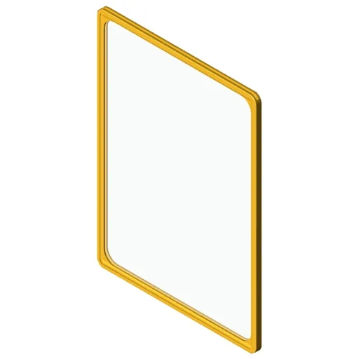 Sign Frame A3, yellow