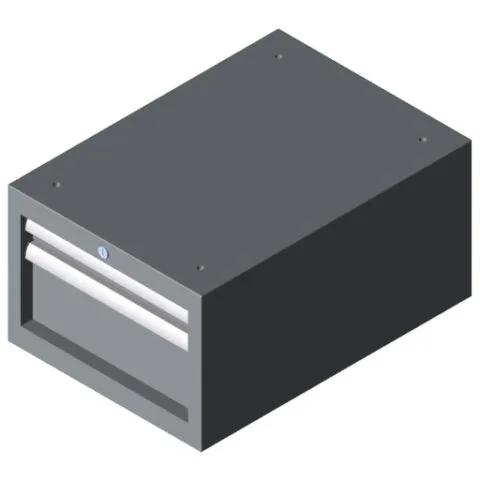 Drawer Unit S2 E, grey similar to RAL 7042