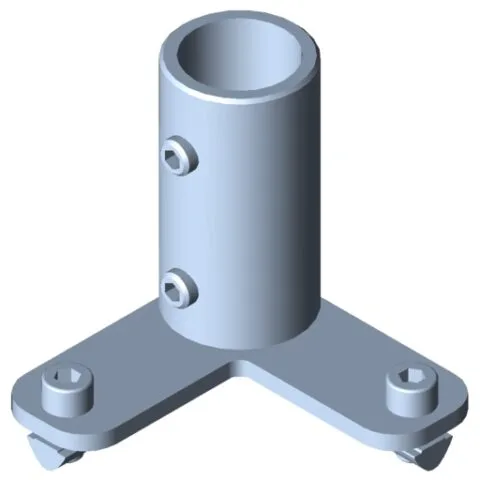 Flange 8 D30 90x90-80 90°