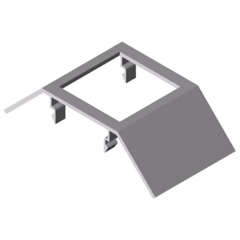 Face Plate 80x80-45° M45 1 Gang - XMS, natural