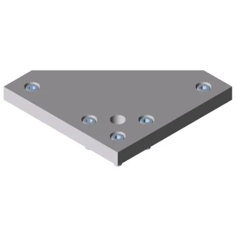 Base Plate X 8 40 160x160-90° M16