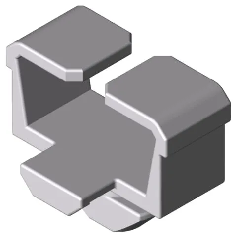 Universal Holder 8 K, Retainer, grey similar to RAL 7042