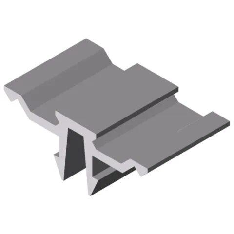 Fixing System, Base Profile X 8, grey similar to RAL 7042