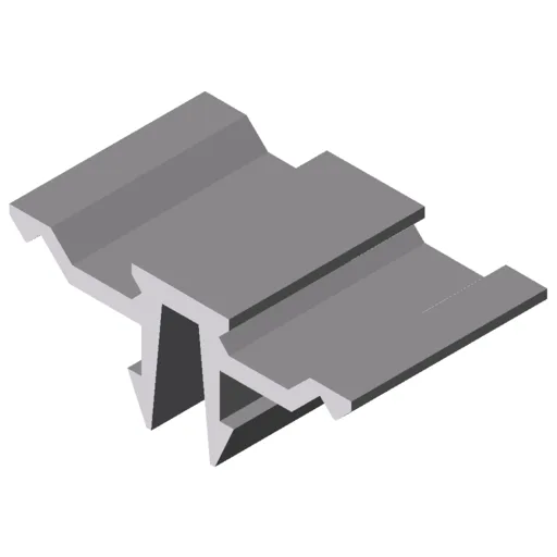Fixing System, Base Profile X 8, grey similar to RAL 7042
