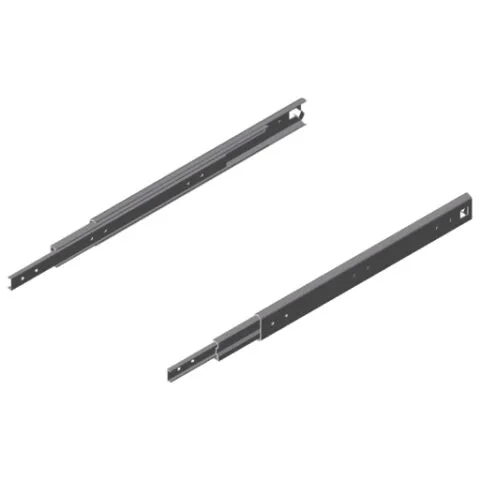 Telescopic Rail heavy duty 19.1x53.1 L500, over extension, bright zinc-plated