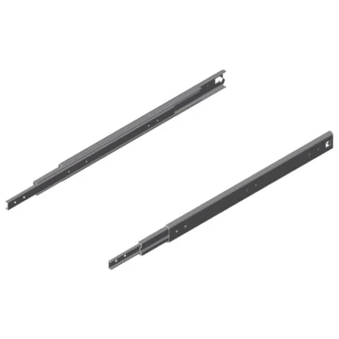 Telescopic Rail heavy duty 19.1x53.1 L600, over extension, bright zinc-plated