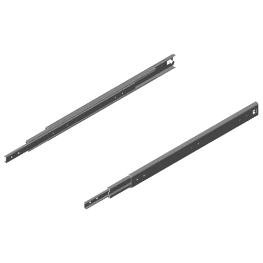 Telescopic Rail heavy duty 19.1x53.1 L600, over extension, bright zinc-plated