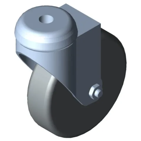 Castor D80 swivel, ESD, stainless