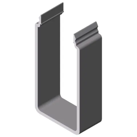 Conduit Profile U 80x40 D40 E, natural