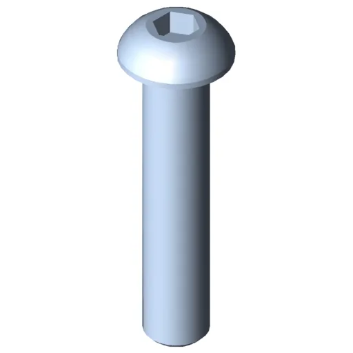 Button-Head Screw M8x40, bright zinc-plated