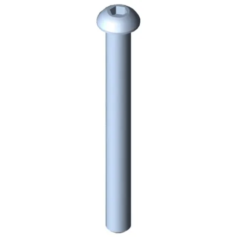 Button-Head Screw M8x80, bright zinc-plated