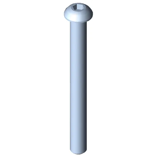 Button-Head Screw M8x80, bright zinc-plated