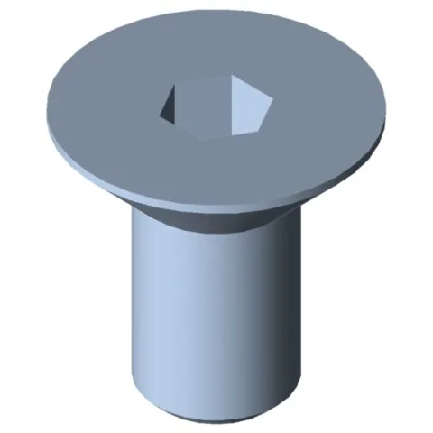 Countersunk Screw DIN 7991 M5x10, bright zinc-plated