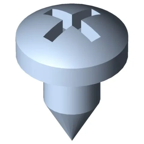 Self-Tapping Screw DIN 7981 St 3.5x6.5, bright zinc-plated