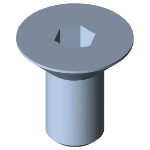 Countersunk Screw DIN 7991 M8x16, bright zinc-plated