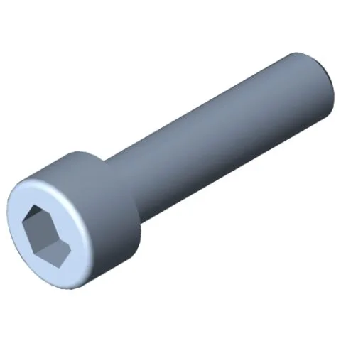 Hexagon Socket Head Cap Screw DIN 912 M6x25, bright zinc-plated