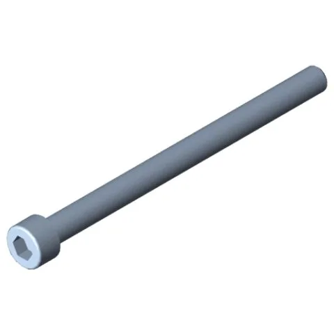 Hexagon Socket Head Cap Screw DIN 912 M6x80, bright zinc-plated