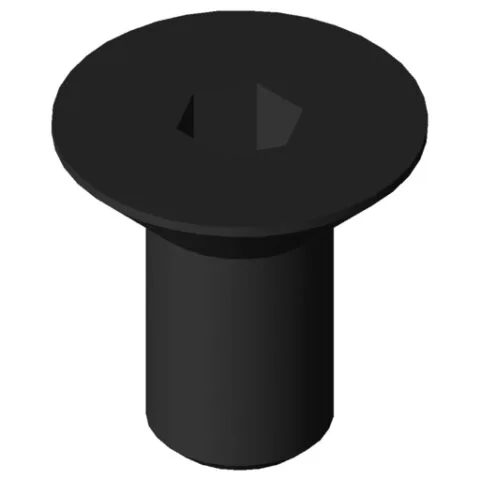 Countersunk Screw DIN 7991 M5x10, black