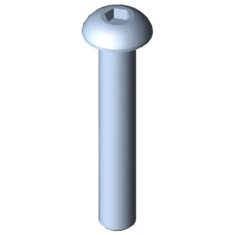 Button-Head Screw M4x25, bright zinc-plated