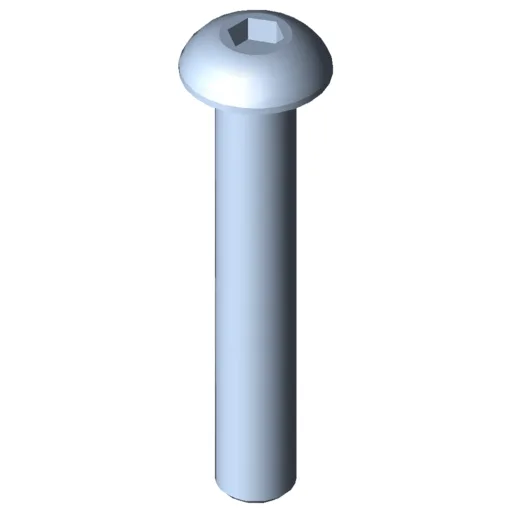 Button-Head Screw M4x25, bright zinc-plated