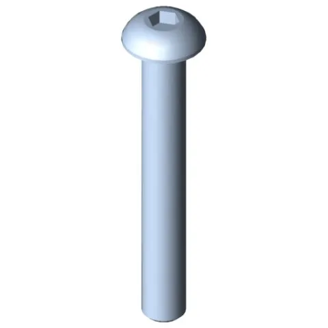 Button-Head Screw M4x30, bright zinc-plated