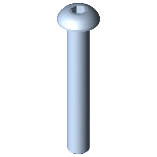 Button-Head Screw M5x35, bright zinc-plated
