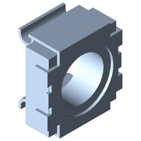 Captive Nut M10, bright zinc-plated
