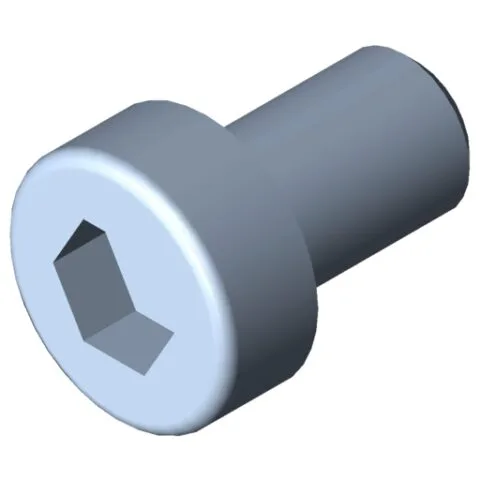 Hexagon Socket Head Cap Screw DIN 6912 M5x8, bright zinc-plated