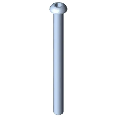 Button-Head Screw M6x75, bright zinc-plated