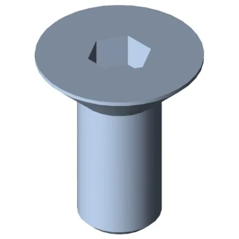 Countersunk Screw DIN 7991 M6x14, bright zinc-plated