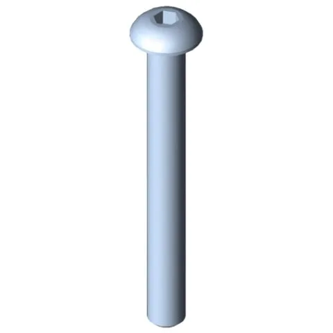 Button-Head Screw M5x45, bright zinc-plated