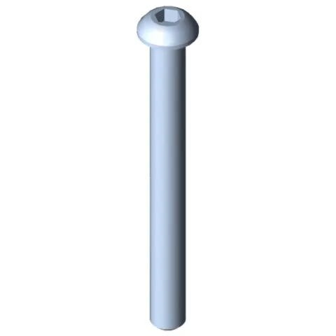 Button-Head Screw M6x60, bright zinc-plated