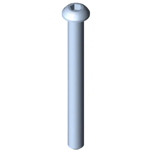 Button-Head Screw M6x60, bright zinc-plated