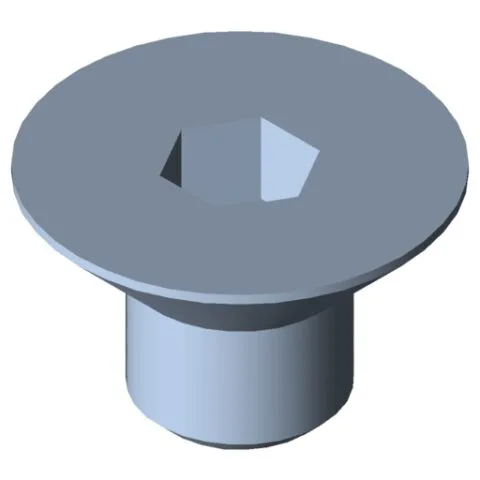 Countersunk Screw DIN 7991 M8x10, bright zinc-plated