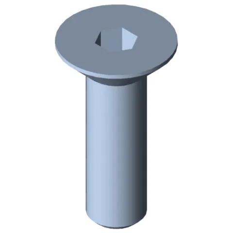 Countersunk Screw DIN 7991 M4x14, bright zinc-plated
