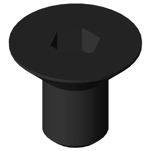 Countersunk Screw DIN 7991 M6x10, black