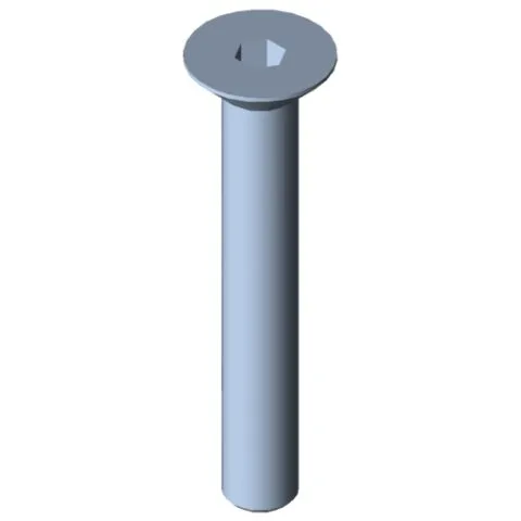 Countersunk Screw DIN 7991 M5x35, bright zinc-plated