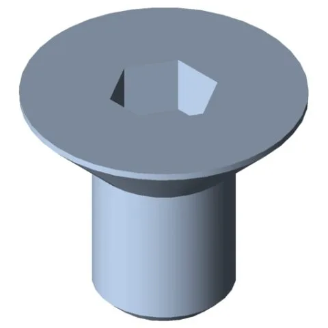 Countersunk Screw DIN 7991 M6x10, bright zinc-plated