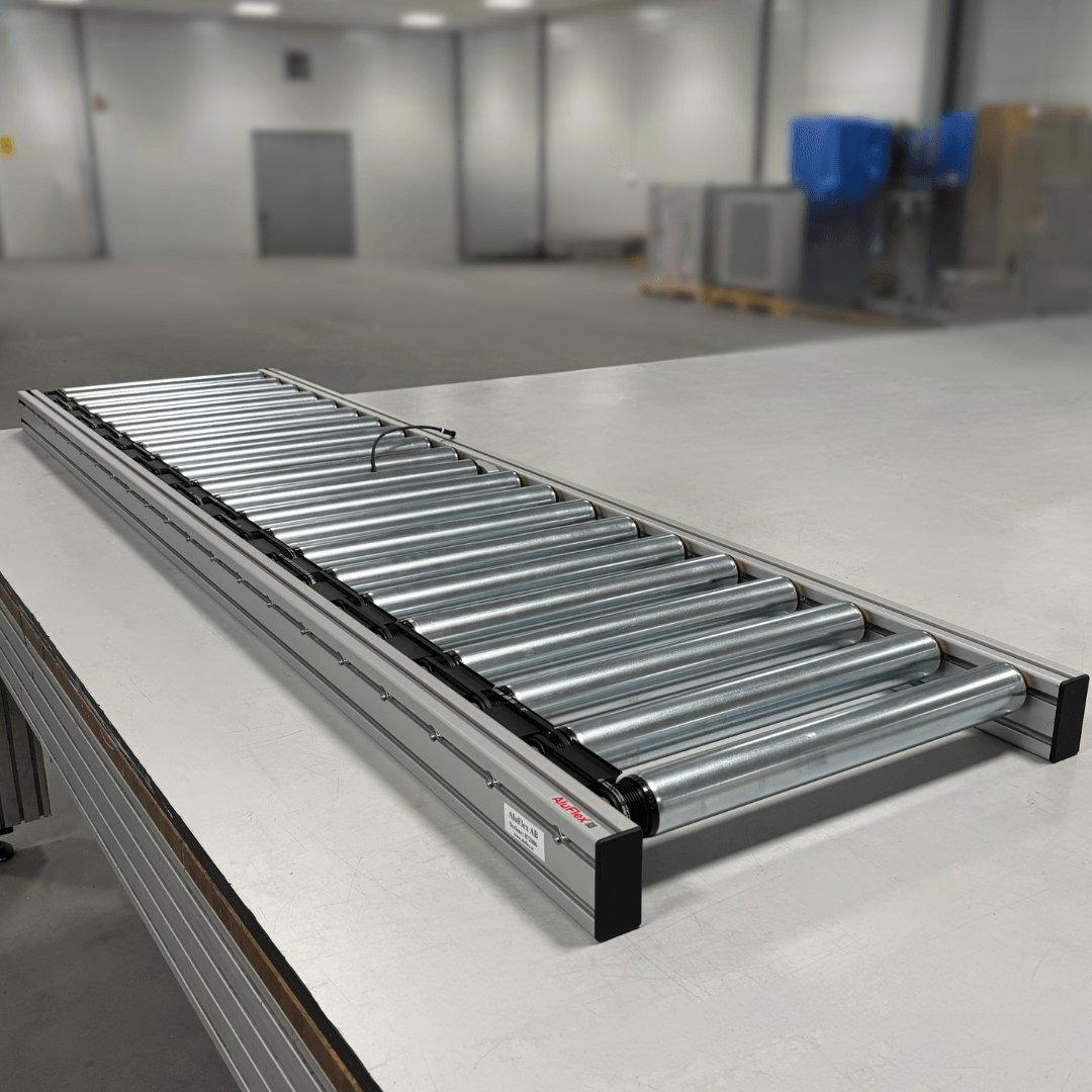 Conveyor Racks For Rent Custom-driven Roller Conveyor » AluFlex Group